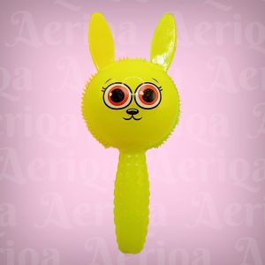 Mainan Marakas Stick Karet Karakter Kelinci Lucu - Rattle Stick Bunyi (Rabbit Maraca)