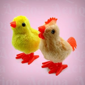 Mainan Ayam Putar Wind Up Toy - Boneka Anak Ayam Jalan Bulu Halus (Clockwork Chick)