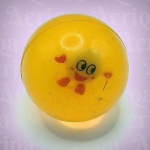 Bola Bekel Karakter Besar (4.5cm) - Mainan Bola Karet Bouncing Ball Transparan Warna Lucu (Satuan)