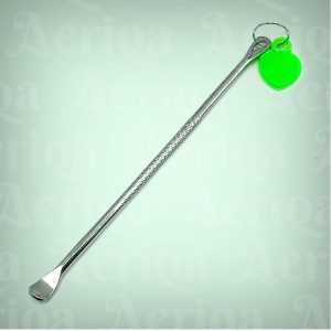 Korek Kuping Besi Stainless Steel - Pembersih Telinga Earpick Metal + Gantungan Hati (Satuan)