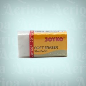 Penghapus Joyko - Hapusan Pensil Kecil B40 - Soft Eraser Hitam & Putih (Model 526-B40 / B40BL)