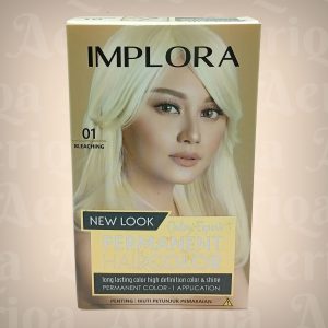 Pewarna Rambut Implora Permanent Hair Color - Cat Rambut Permanen 3D Color Expert (Lengkap Bleaching & Warna)