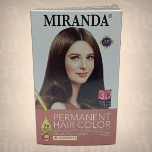 Pewarna Rambut Miranda Permanent Hair Color - Cat Rambut 3D Color Effect dengan Argan Oil & Vitamin B5 (MC-Series)