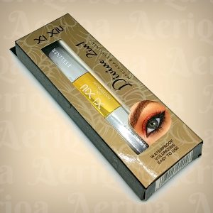 Mascara & Eyeliner Xi Xiu Divine 2 in 1 Waterproof - Maskara Volumizing & Eyeliner Hitam