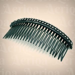 Sirkam Rambut Hitam Mata Berlian - Sisir Sanggul Pesta Elegan & Modern